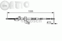 Cablu -  frana de parcare 
