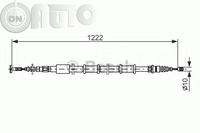 Cablu -  frana de parcare 