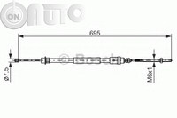 Cablu -  frana de parcare 