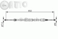 Cablu -  frana de parcare 
