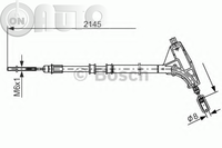 Cablu -  frana de parcare 