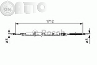 Cablu -  frana de parcare 
