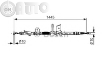 Cablu -  frana de parcare 