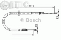 Cablu -  frana de parcare 