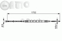 Cablu -  frana de parcare 
