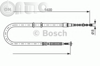 Cablu -  frana de parcare 