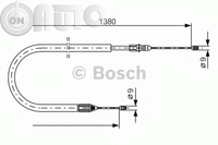 Cablu -  frana de parcare 