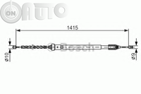 Cablu -  frana de parcare 