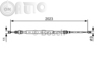 Cablu -  frana de parcare 