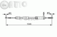 Cablu -  frana de parcare 