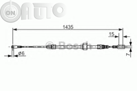 Cablu -  frana de parcare 