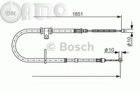 Cablu -  frana de parcare 