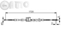 Cablu -  frana de parcare 