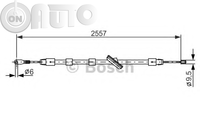 Cablu -  frana de parcare 