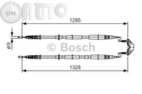 Cablu -  frana de parcare 