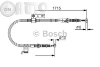 Cablu -  frana de parcare 