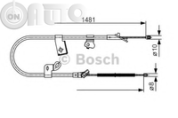 Cablu -  frana de parcare 