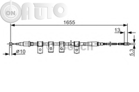 Cablu -  frana de parcare 