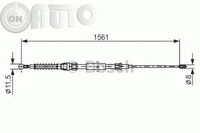Cablu -  frana de parcare 