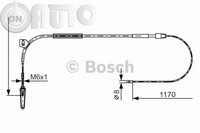 Cablu -  frana de parcare 