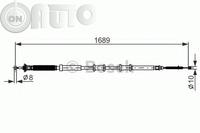 Cablu -  frana de parcare 