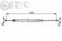 Cablu -  frana de parcare 