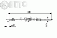 Cablu -  frana de parcare 