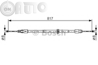 Cablu -  frana de parcare 