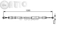 Cablu -  frana de parcare 