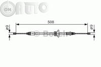 Cablu -  frana de parcare 