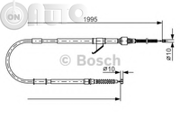 Cablu -  frana de parcare 