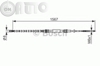 Cablu -  frana de parcare 