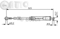 Cablu -  frana de parcare 
