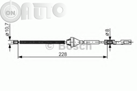 Cablu -  frana de parcare 