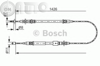 Cablu -  frana de parcare 