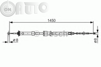 Cablu -  frana de parcare 