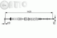 Cablu -  frana de parcare 