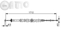 Cablu -  frana de parcare 