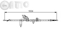 Cablu -  frana de parcare 