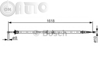 Cablu -  frana de parcare 