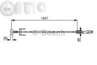 Cablu -  frana de parcare 