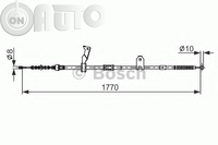 Cablu -  frana de parcare 
