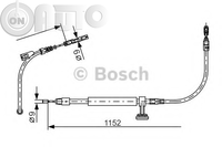 Cablu -  frana de parcare 