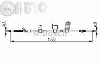 Cablu -  frana de parcare 