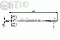 Cablu -  frana de parcare 