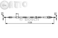 Cablu -  frana de parcare 