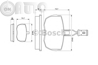 Set placute frana - frana disc 