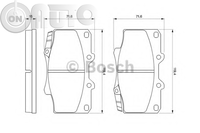 Set placute frana - frana disc 