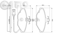 Set placute frana - frana disc 