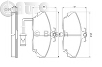 Set placute frana - frana disc 